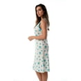 thumbnail image 2 of Just Love Womens Nightgown Sleep Dress 6700-10246-WHT-1X (Blue - Floral Dot, Medium), 2 of 3