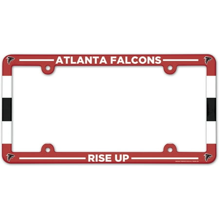 - Atlanta Falcons WinCraft Full Color Plastic License Plate Frame - No Size