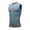 Gray, variant on Men Compression Shirt, Quick Dry Tummy Control Slimming Undershirt Tank Top Men Body Shaper Size 3XL White
