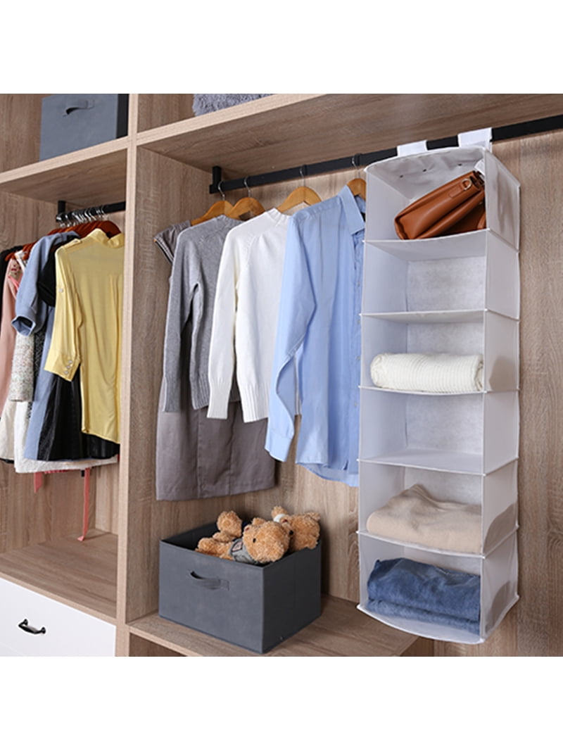 m’s closet Mainstays Closet Storage Organizer, 6 Shelf Hanging Closet