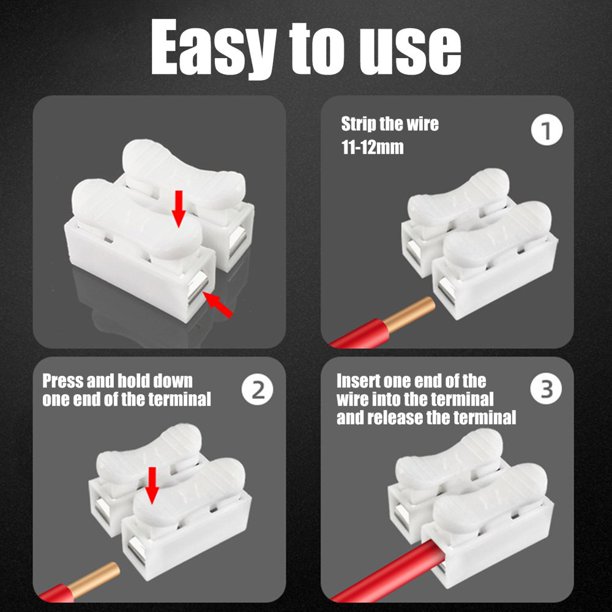 110 Pcs Cable Connector Set Boxed Wire Connector Kit Secure