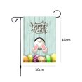 thumbnail image 3 of Bandera De Jardín Lino Conejito de Pascua Huevo Bandera de jardín Conejo Impreso Banners Decoración de patio (E) Ehuebsd Libre de BPA, 3 of 8