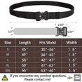 thumbnail image 5 of Tactical Belt, Military Style Quick Release Metal Buckle Belt, 1.5" Heavy Duty Nylon Rigging Belts for Men, 5 of 5