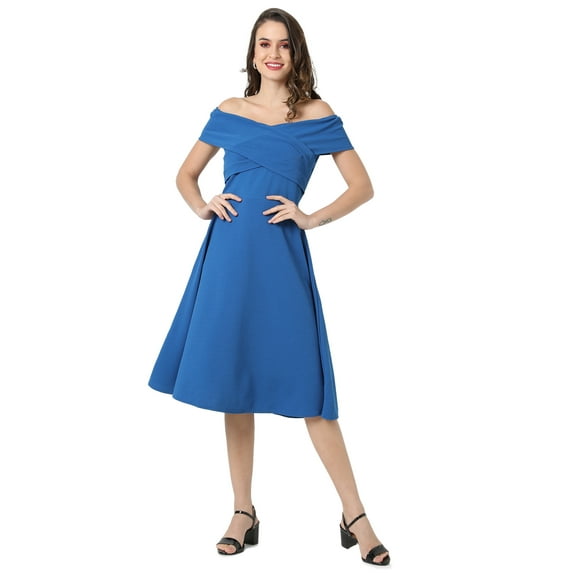 Solid Stylish Casual Dress for Women