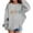 Grey, variant on QITESHIPIN Girls Crewneck Sweatshirt Long Sleeve Cute Print Casual Comfortable Pullover Top No Hood Pink,9-10 Years
