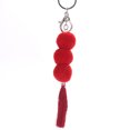 thumbnail image 1 of Porte-clés Pompon Fait Main Boho Pompon Charme Sac à Main Charme pour Femmes, 1 of 10