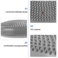 thumbnail image 2 of Shisuyan Inflated Stability Wobble Cushion Extra Thick Core Balance-Disc Wiggle Seat for Improving Core Strength Relieving Back Pain (Grey), 2 of 8