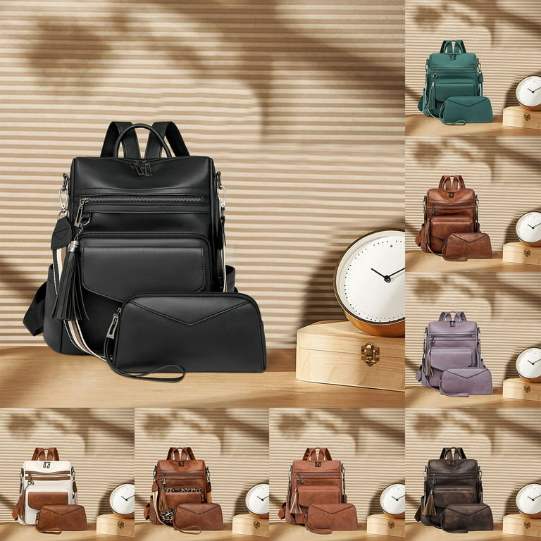 Faraee Womens Backpack Purse Leather Anti Theft Large  display picture 1