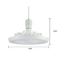 thumbnail image 3 of E27 Small Fan Light Silent Ceiling Fan with LED Light Adjustable Color Temperature Dimmable Fan, 3 of 8