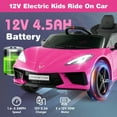 thumbnail image 6 of Infans 12V Electric Kids Ride On Car with Remote Control Wireless Connection Lights, 6 of 7