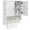 White, variant on Giantex Wall Mounted Bathroom Cabinet w/Bar, Medicine Cabinet w/Double Louvered Doors, Storage Cabinet, White