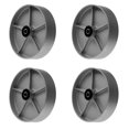 thumbnail image 1 of SY America Roue en Fonte d'Acier Robuste 8 Pouces 4 Pack avec Roulement à Roulettes et Bague en Acier Largeur Supplémentaire 2 Pouces Capacité Totale 5200 lbs (8 Pouces Lot de 4), 1 of 4