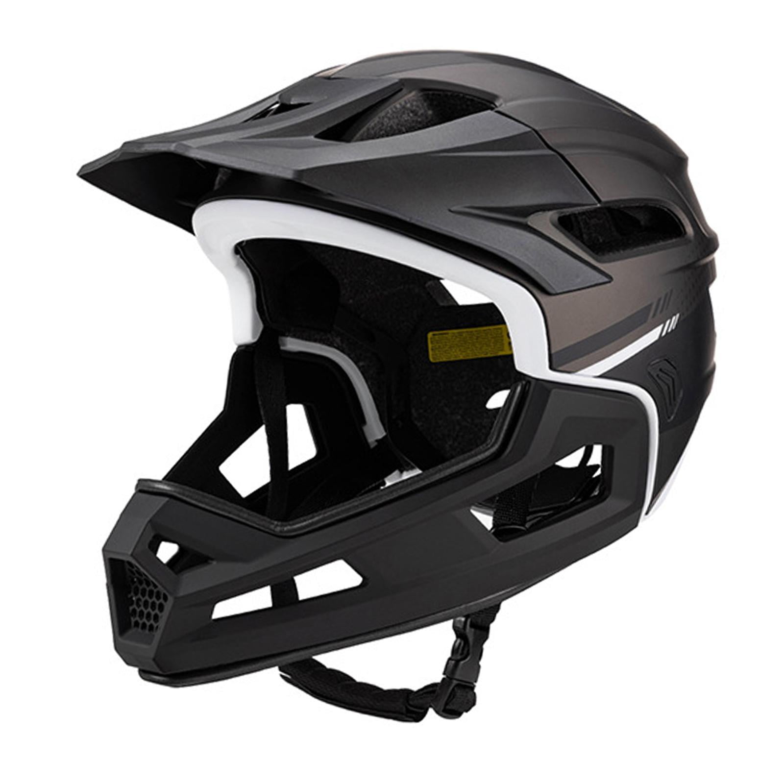 kesoto Bike Full Face Cycling Equipment Protective Gear Removable Washable Lining for Women Men Outdoor Riding Titanium Black