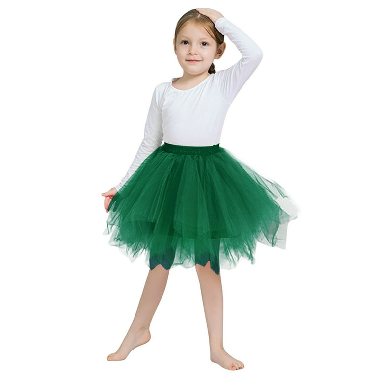 Plus size top green tutu skirt