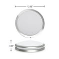 thumbnail image 3 of Energetic  12" LED Ceiling Light, Dimmable Modern Flush Mount, Brushed Nickel, 3CCT ENERGY STAR, 3 of 8