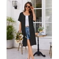 thumbnail image 5 of EKOUAER Womens Nightgown Solid Color Causal Nightdress Women Comfy Short Sleeves, 5 of 6