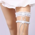 thumbnail image 3 of XLZWNU Garters for Bride Garter Party Ring Lace Garter Leg Throw Weddings Women Bridal for Elastic Bridal Supplies Wedding Garter for Bride Garter for Bride 1Pc Socks White One Size, 3 of 6