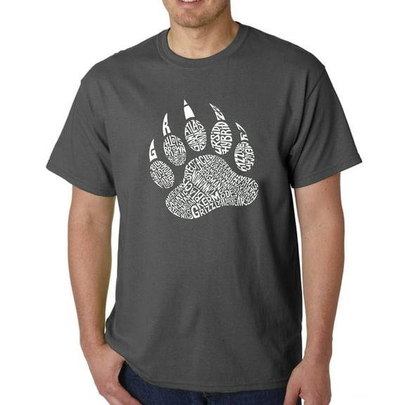 LA Pop Art Men's Word Art T-Shirt - Types of Bears