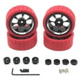 thumbnail image 1 of TISHITA RC Wheel Rims and Tires Kit RC Car Tires for Wltoys 144001 144002 144010 1/14 RC Red, 1 of 6