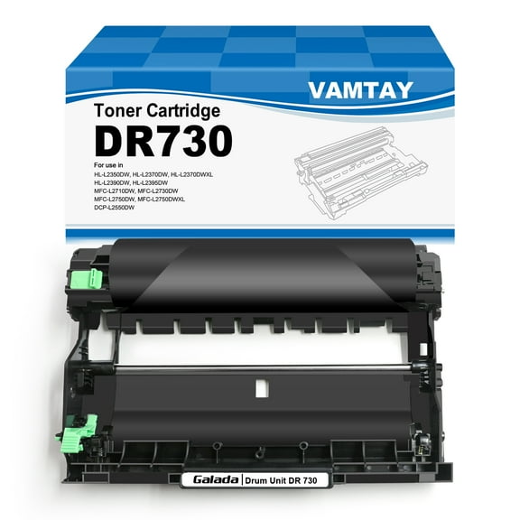 VAMTAY Compatible Drum Unit Replacement for Brother DR-730 DR730 for DCP-L2550DW MFC-L2710DW MFC-L2750DW HL-L2395DW HL-L2370DW HL-L2390DW Printer (1 Pack)
