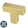 thumbnail image 5 of Franklin Brass P46678k-B3 Simple Modern Square 1-1/4" Bar Cabinet Knob - Gold, 5 of 7