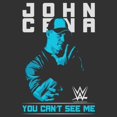 thumbnail image 2 of Mens WWE John Cena You Can't See Me Blue Lightweight Hoodie, 2 of 4