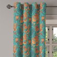 thumbnail image 2 of Ambesonne Vintage Grommet Curtain, Nature Scroll Art, 50" x 72", Pale Caramel Dark Brown, 2 of 6