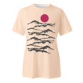 thumbnail image 4 of YDLCAFD Chemises à Manches Courtes pour Femmes Pack Col Carré Mode Décontractée Imprimé Col Rond T-Shirt à Manches Courtes, 4 of 4