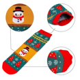 thumbnail image 3 of 5 Pairs Christmas Socks Crew Socks Funny Christmas Casual Socks Soft Stretchy Christmas Holiday Unisex Winter Warm Cotton Thermal Socks, 3 of 5