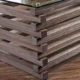 thumbnail image 4 of Furniture of America Merridin Transitional Solid Wood Coffee Table in Gray, 4 of 4