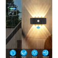thumbnail image 2 of Motion sensor wall light 8w warm white ip65 waterproof black, 2 of 4