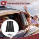thumbnail image 2 of Recorte de ventana del pilar de la puerta del automóvil Unique Bargains 4 Pcs para Honda City 2003-2008 Negro, 2 of 6