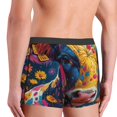 thumbnail image 4 of Rateoe Colorful Daisy Sunflower Cow Mens Boxer Briefs Poly Spandex Performance Boxer Briefs Underwear Hem Boxer Briefs - Large, 4 of 8
