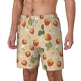 thumbnail image 2 of Balery Floral Strawberr Mens Swim Trunks Swim Shorts for Men Quick Dry Inseam Beach Shorts with Compression Liner Pocket-Medium, 2 of 9