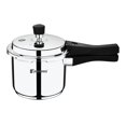 thumbnail image 1 of Sorrento Silver Stainless Steel Pressure Cooker With Outer Lid 3 Liters | Triply Base, Heavy Bottom, Induction Base, Gas Ready, 1 of 4