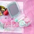 thumbnail image 2 of Contact Lens Box Crown Cute Contact Lens Travel Case Contact Lens Case Container Holder Storage Box Portable Contact Lens Travel Kits Cute Mini (Light Green), 2 of 7