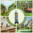 thumbnail image 4 of ICERUN Garden Gnomes,Resin Gnome Elf Nurse Garden Decor for Outside,Sun Resistant Dwarf Outdoor Statues,Style1, 4 of 7