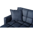 thumbnail image 3 of Sala Modular Doble Chaise Makora Travis con Memory Foam Color Azul Lino Respaldo Reclinable de 3 Posiciones, 3 of 7