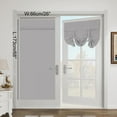 thumbnail image 2 of Blackout Door Curtain - Privacy Thermal Insulated Door Window Curtains for Patio French Door Front Door Sidelight Curtain Tie up Shade, W26 x L69 inch, 1 Panel, 2 of 4
