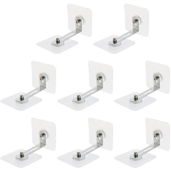 EXHUMKY anti tip hardware Silver Wall Anchoring Daily Life Protection 8Pcs
