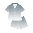 thumbnail image 2 of Maplenight Womens Pajama Sets 2 Pieces Pjs Button Down Lapel Short Sleeves and Shorts Soft Sleepwear Loungewear, 2 of 4