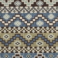 thumbnail image 5 of SAFAVIEH Veranda Luwig Southwestern Indoor/Outdoor Area Rug, 2' x 3'7", Blue/Cream, 5 of 6