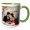 Green/White, variant on 3drose, Be My Valentine a Romantic Couple at Restaurant at Seafront. Card, 11oz Magic Transforming Mug