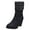 Black, variant on Denim Mid Calf Boots for Women 2025 Casual Canvas Chunky Block High Heel Jeans Dress Tall Boots Winter Fall Black Size 6
