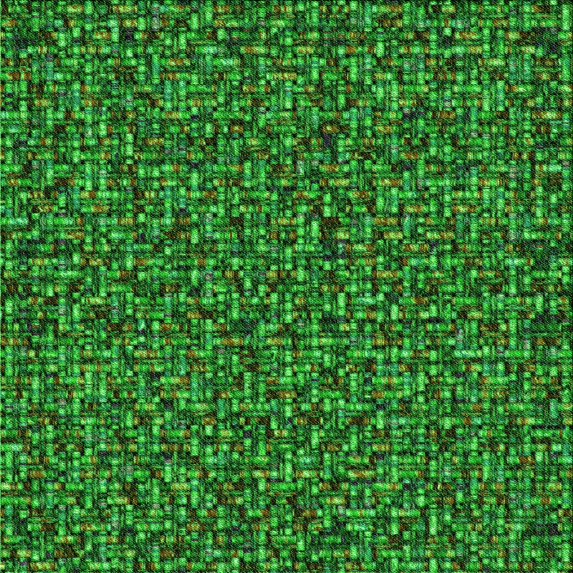 Ahgly Company Machine Washable Indoor Square Transitional Deep Emerald Green Area Rugs, 6' Square