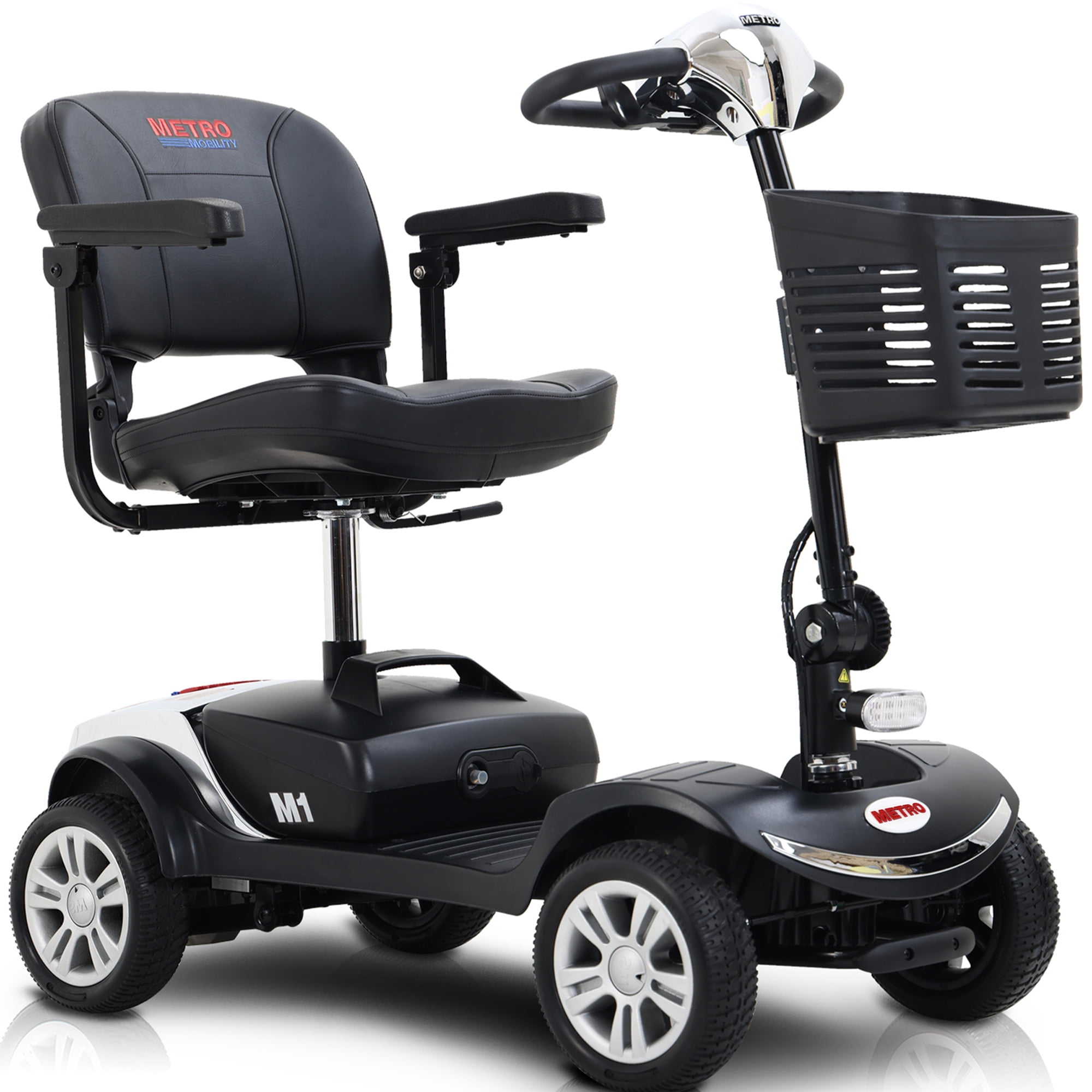 bakke pensum Eftermæle Electric Wheel Chair for Senior, 4 Wheel Mobility Scooter with Detachable  Basket and Control Panel, Motorized Electric Carts for Adults, Max Speed  4.97mph, 300lbs, SS199 - Walmart.com