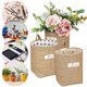 thumbnail image 3 of 6Pcs Wall Hanging Storage Bags Cotton Linen Storage Basket Organizer for Door Wall, 3 of 3