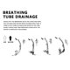 thumbnail image 4 of Conjunto Snorkel Seco Máscara Buceo Antivaho Kit para Nadar () Rojo, 4 of 6