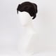 thumbnail image 2 of Peluca de cosplay de estilo japonés de pelo negro corto con flequillo afilado, 2 of 3