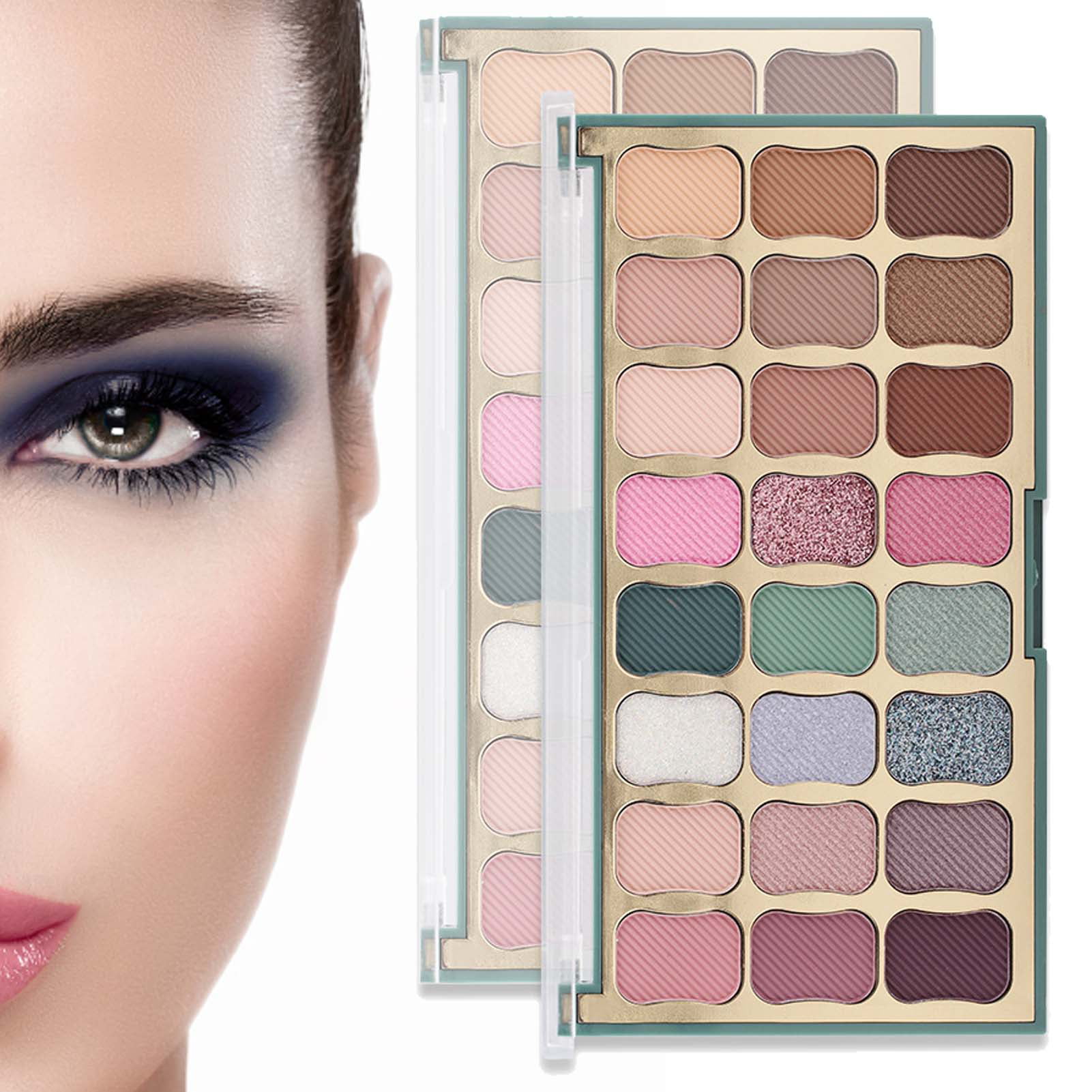 TAONMEISU Eyeshadow Compact | Waterproof Eyeshadow Makeup Palette with 24  Natural Nude Colors | Eyeshadow Palette Makeup Kit Lasting for Women Ladies  Everyday Makeup 